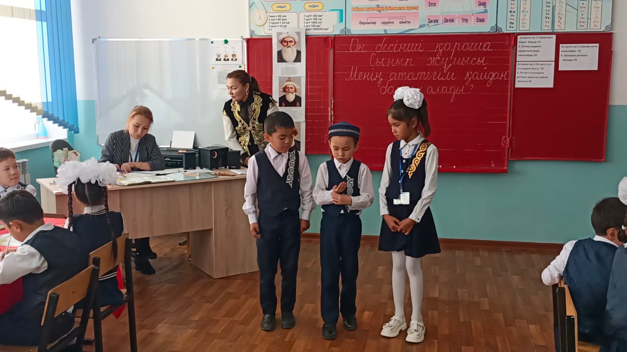 Дүниетану пәні Менің ататегім қайдан бастау алады? Ашық сабақ